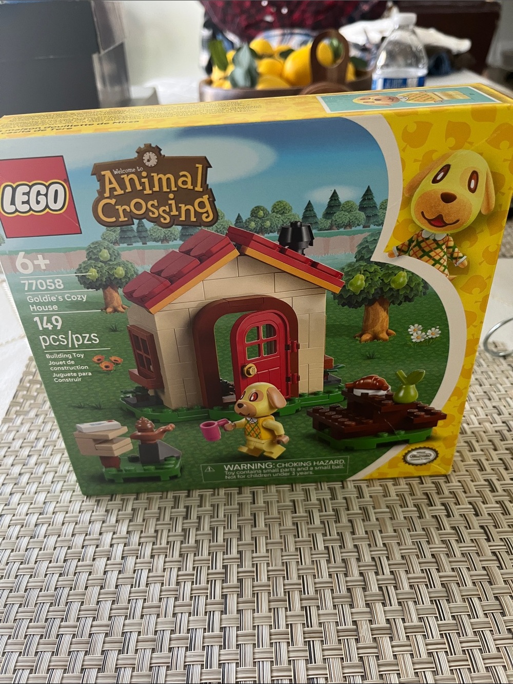 Lego Animal Crossing Cozy House in Tan and Red